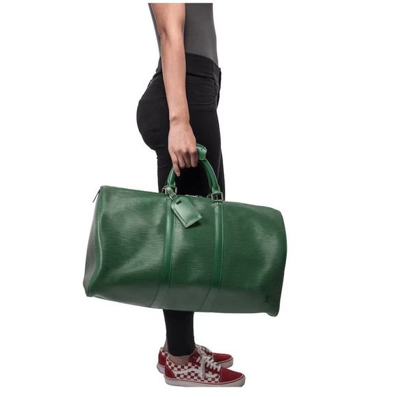 Louis Vuitton Green Epi Leather Keepall 50 Authentic - Picture 16 of 16